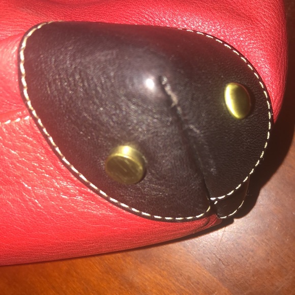 Prwnd Barr+Barr leather red and brown weekender bag - Picture 11 of 13